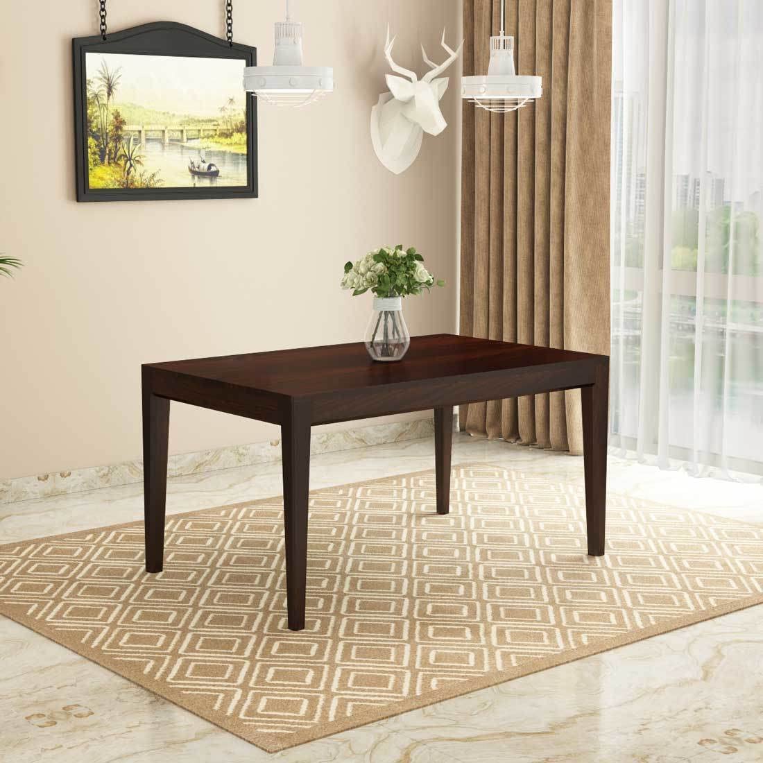 Shree Nath Ji Craft House Sheesham Wood 6 Seater Dining Table Only For Dining Room | Wooden Dining Table Only For Home & Kitchen