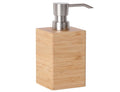 Clasin Home Bamboo Soap Dispenser, 7 Fl Oz Wooden Soap Dispenser, Elegant Square Design, Modern Indoor Kitchen Bathroom Countert