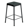 Safco 6605BL Steel Stool, 25", Black