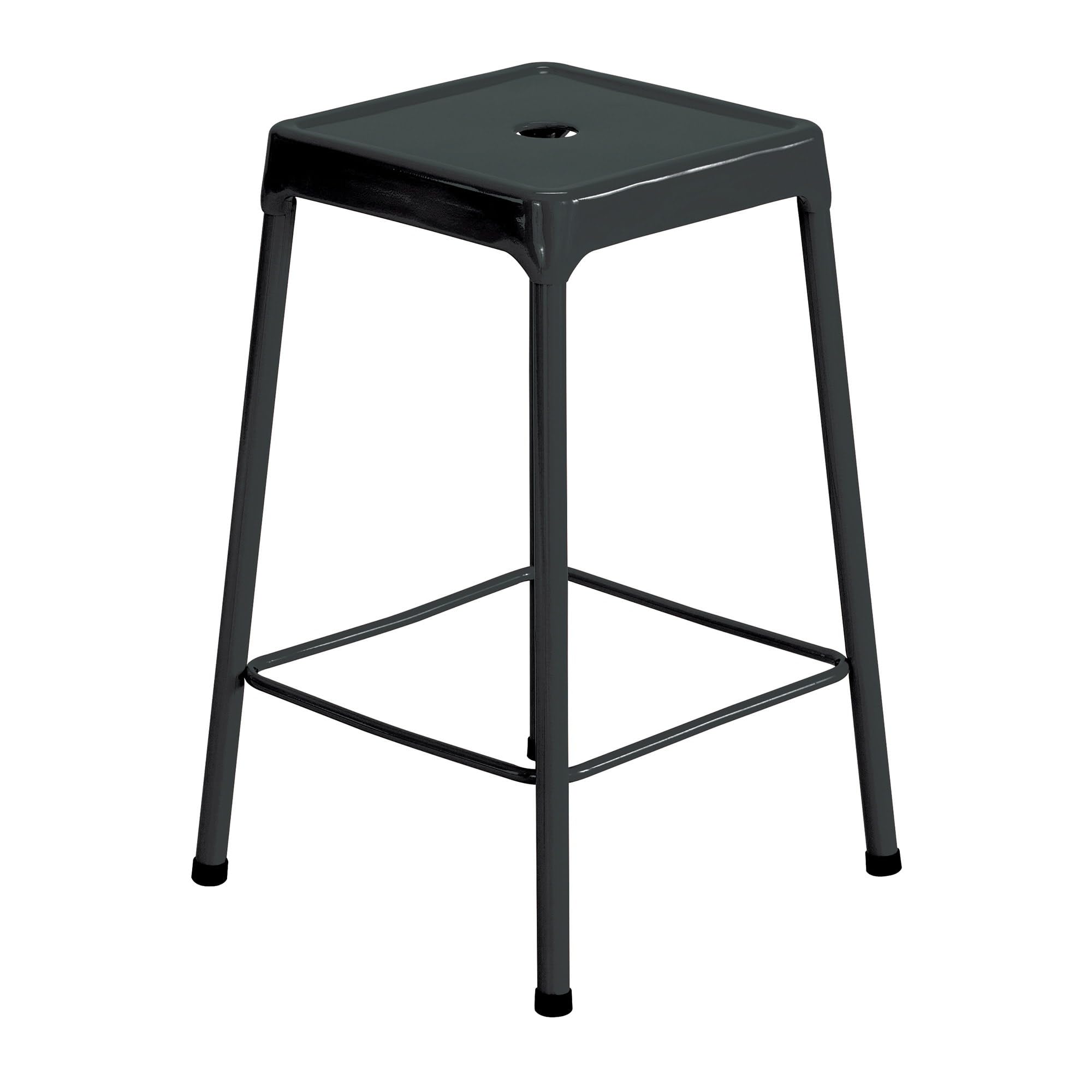 Safco 6605BL Steel Stool, 25", Black