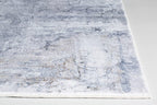 HomeRoots Grey Polyester 6’ x 9’ Gray Distressed Marble Area Rug
