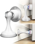 Door Stoppers, Magnetic Door Stop, Stainless Steel, 2 Pack Magnetic Door Catch, 3M Double-Sided Adhesive Tape, No Drilling, Scre