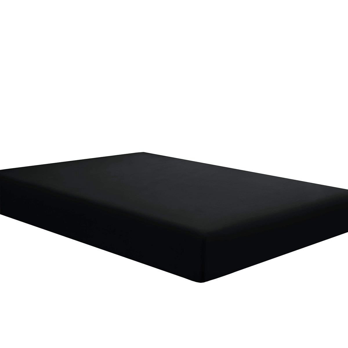 Sfoothome Black Fitted Sheet, 14 Inch Pocket Deep, Microfiber Sheets, Twin Xl Size