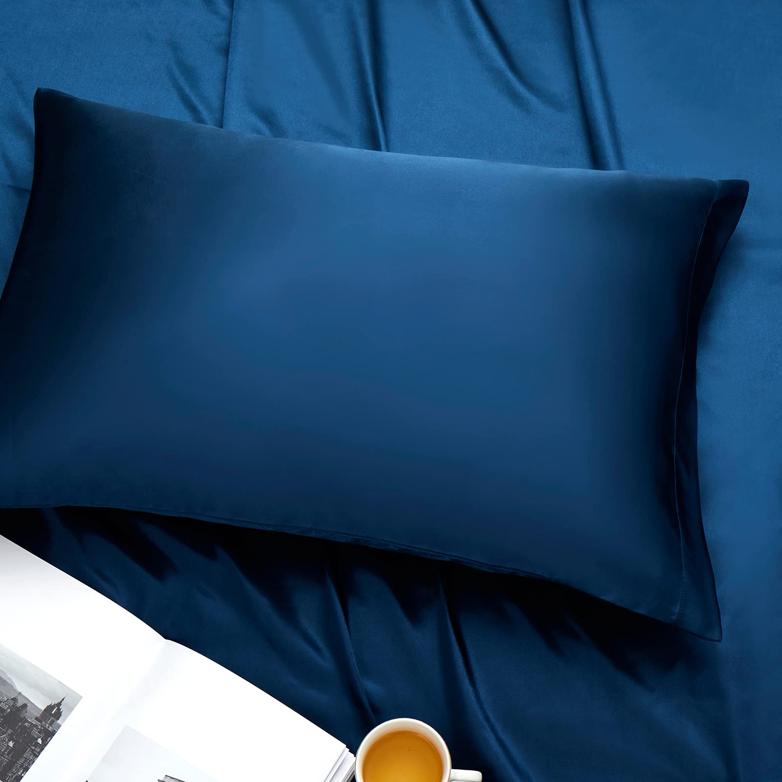 Ersmak Satin Pillowcase Standard Set Of 4, Ultra Soft & Silky Satin Pillow Cases For Hair And Skin, Wrinkle Fade Resistant Pillo