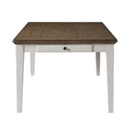 Steve Silver Co Pendleton 72-inch Farmhouse Style, Plank-Effect Top, Tapered Legs-Cozy and Charming Dining Experience Table, 72 x 42 x 30, Ivory and Honey Oak
