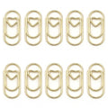 100 Pcs Small Gold Paper Clips Love Heart Shaped Paperclips Stainless Steel In Tinplate Paper Clips Holder For Office School Hom