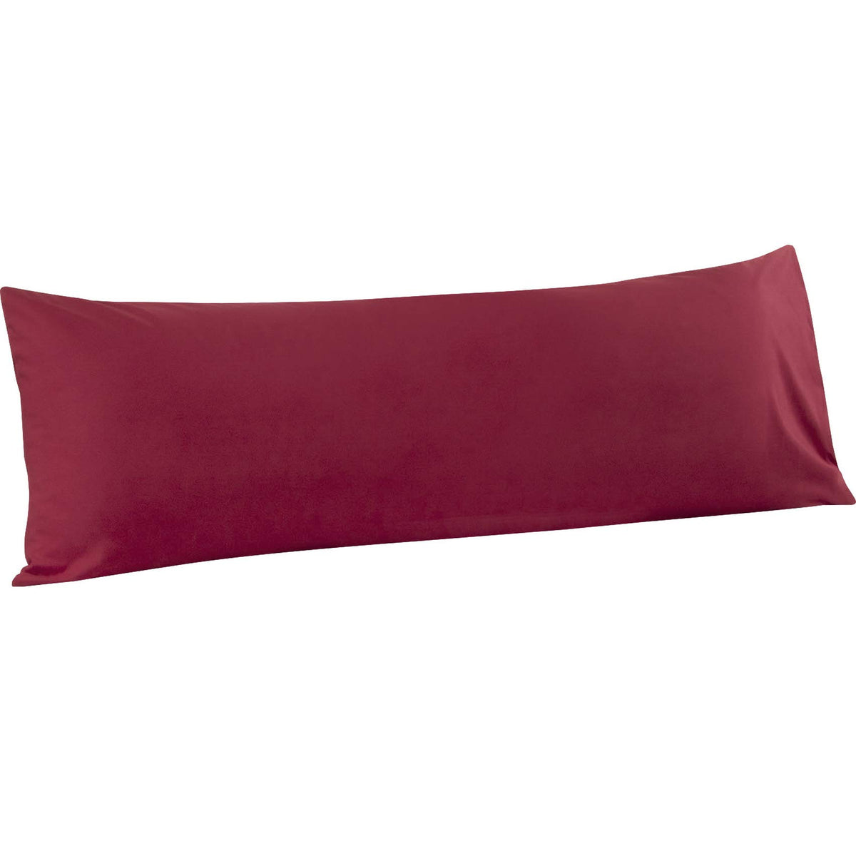 Flxxie Body Pillow Cover - Super Soft Microfiber 20X54 Body Pillow Case - Envelope Closure, Wrinkle, Stain Resistant Wine Red Bo