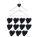 Xibo Plastic HeartShaped Clothes Hanger Connector Hooks With Space Heart Triangular For Hangers, Closet Space Savers, Hangers S