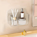 Diesisa Acrylic Wall Mount Organizer, Self Adhesive Organizer for Wall, Cabinet Door Organizer, No Drilling Hang Walls, with 2 C