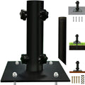 Atsasaye Patio Umbrella Stand For F1.2'-F2.2' Pole, Lawn Design With Ground Spike Fixing, Easy To Carry, Table Umbrella Base F