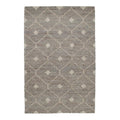 Kosas Home Reign 108 X 144 Linked Diamond Wool & Jute Area Rug In Stone Gray