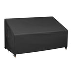 Ibirdie Patio Furniture Sofa Covers 54W X 38D X 35H 2-Seater Inch Outdoor Waterproof Couch Loveseat Bench Cover, Black
