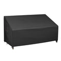 Ibirdie Patio Furniture Sofa Covers 78W X 42D X 32H 3-Seater Inch Outdoor Waterproof Couch Loveseat Bench Cover, Black