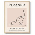 Pablo Picasso Wall Art Cat Canvas Prints Picture Minimalist Wall Decor Picasso Abstract Line Drawing Posters Framed Artwork for 