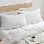 Nestl White Pillow Cases Queen Size Set Of 2, Soft Queen Pillow Case, 1800 Microfiber Queen Pillow Cases 2, Pillowcases Queen, Envelope Closure Pillowcase, Pillow Covers Queen Size, 20X30 Inches