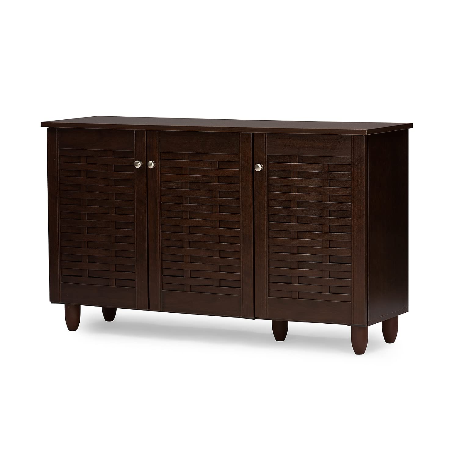 Baxton Studio Winda Entryway Shoe Storage Cabinet - Thumbnail 4