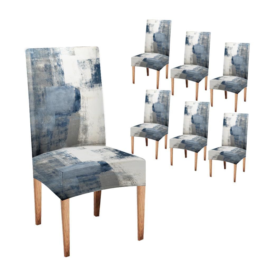 Capsceoll Dining Chair Cover Set Of 6 Removable Washable Parson Chair Covers For Dining Room Living Room Kitchen