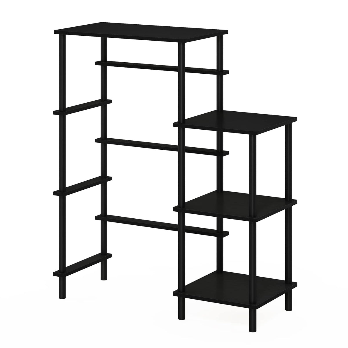 Furinno Turn-N-Tube Toolless Kitchen Storage Shelf Tall, Americano/Black