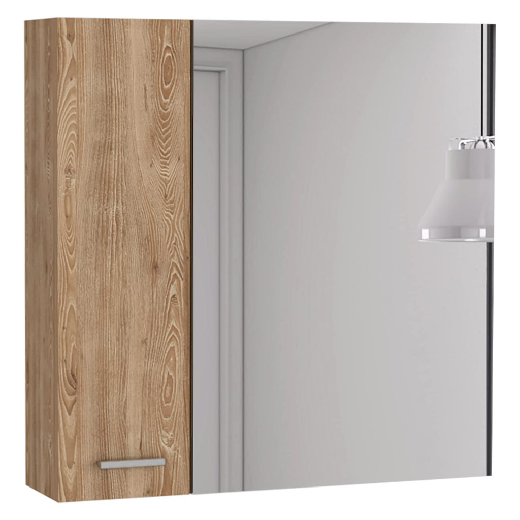 Depot E-Shop Medicine 23H Double Door Cabinet,4 Interior Shelves, Pine