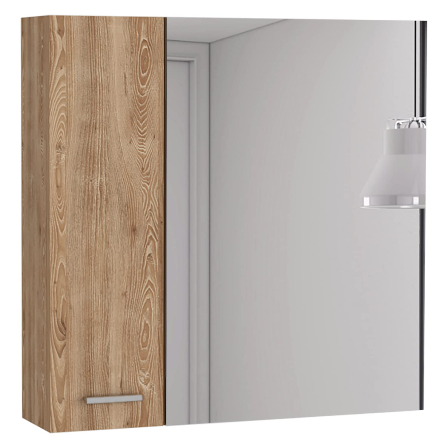 Depot E-Shop Medicine 23H Double Door Cabinet,4 Interior Shelves, Pine