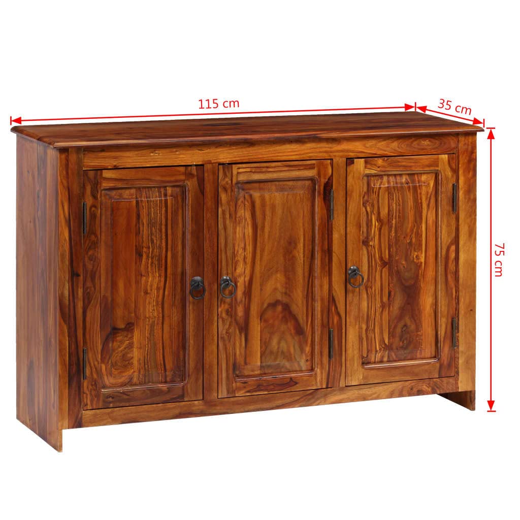 vidaXL Sideboard Solid Sheesham Wood 45.3&quot;x13.8&quot;x29.5&quot;