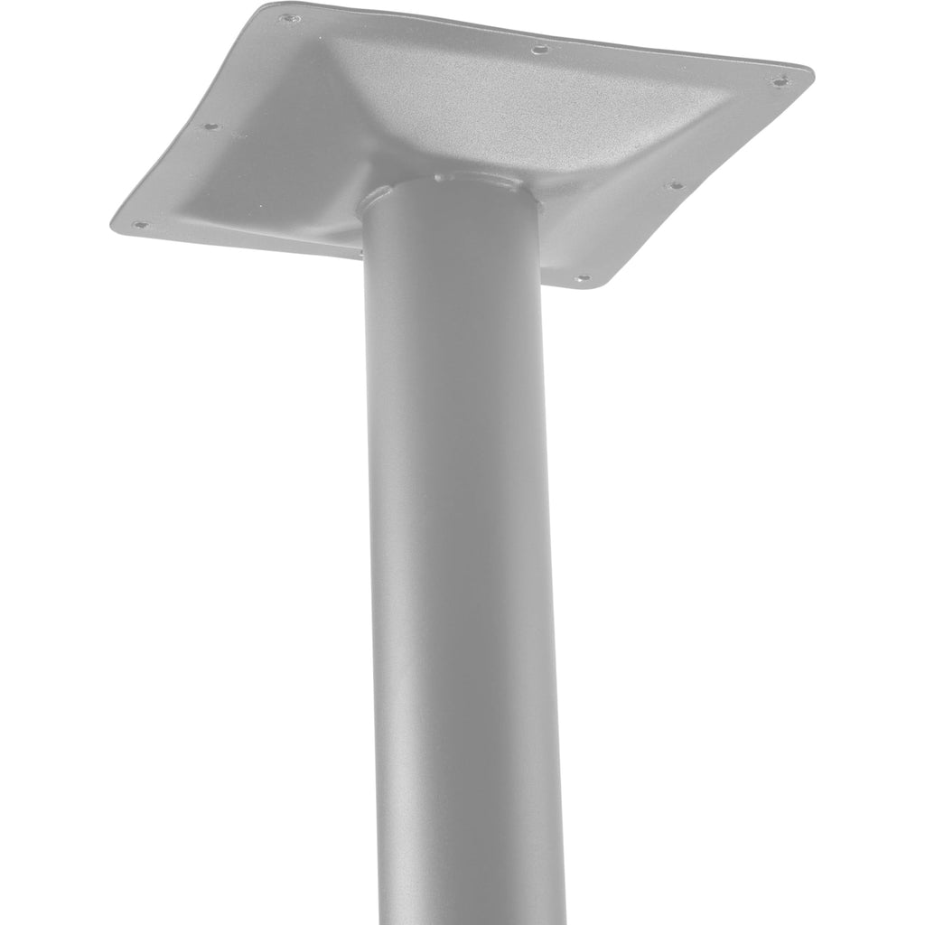 National Public Seating Nps 36&Quot; Round Cafe Table With X Base, 36&Quot; Height, Particleboard Core/T-Mold, Grey Nebula Top, Grey Frame