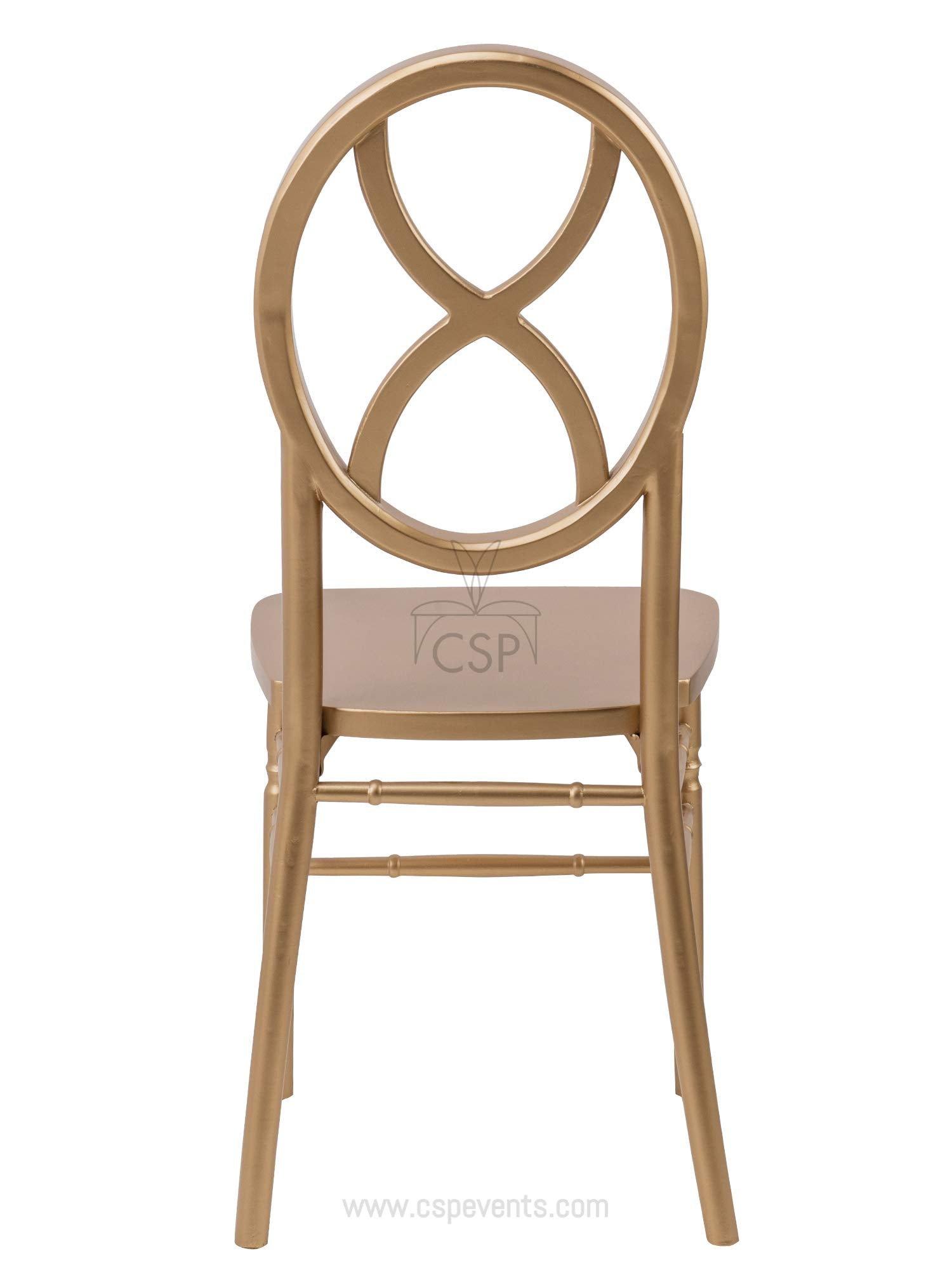 Commercial Seating Products Sandglass Gold Wood Chairs, 1-Pack