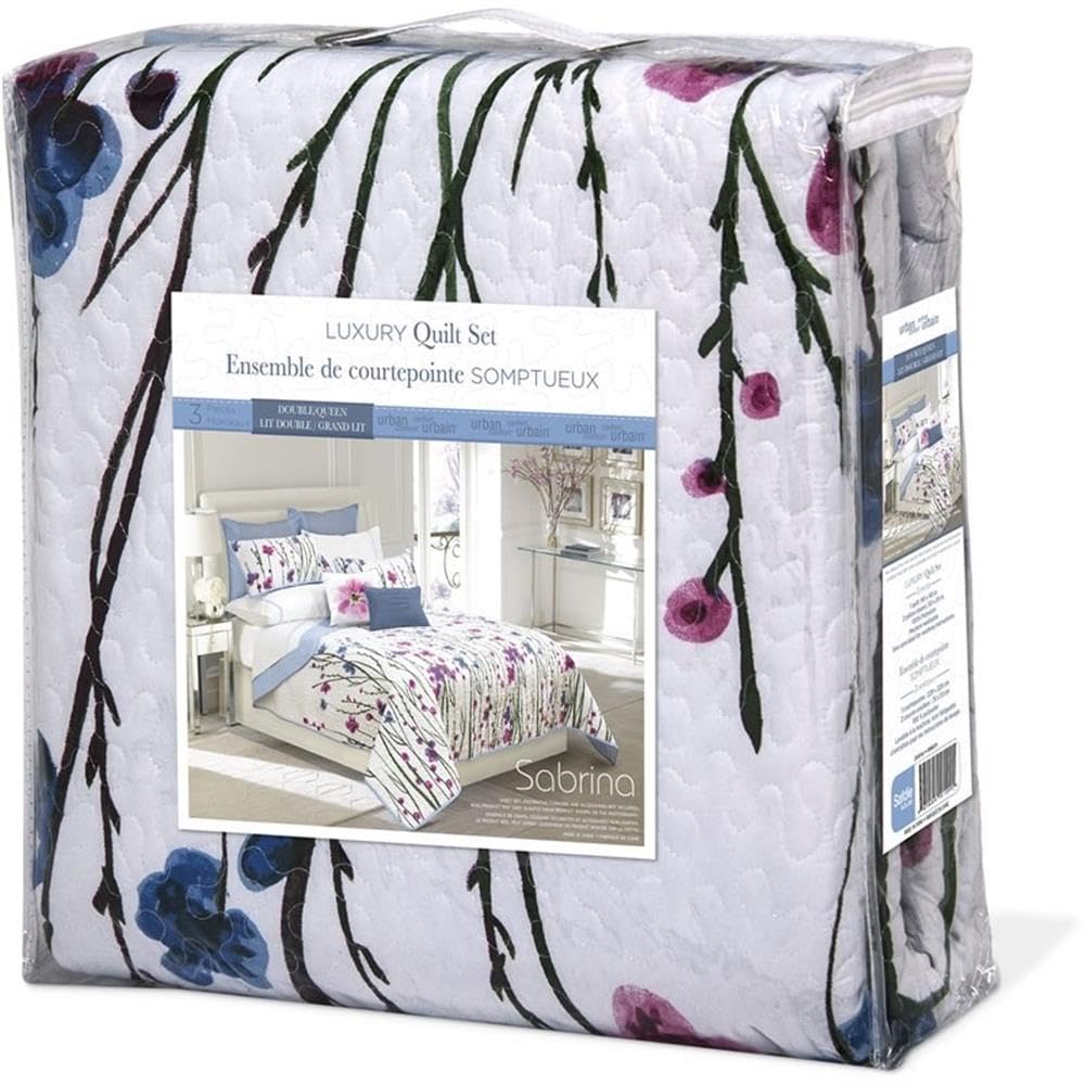 Safdie & Co. 60111.2T.14 Sabrina Collection Sabrina 3Piece Quilt Set, Twin