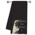 YXYBF Funny Pug Kitchen Towels 16x24 Inches, Gifts for Pug Lovers Mom Women Men, Whats for Dinner Dog Hand Dish Tea Towels for 