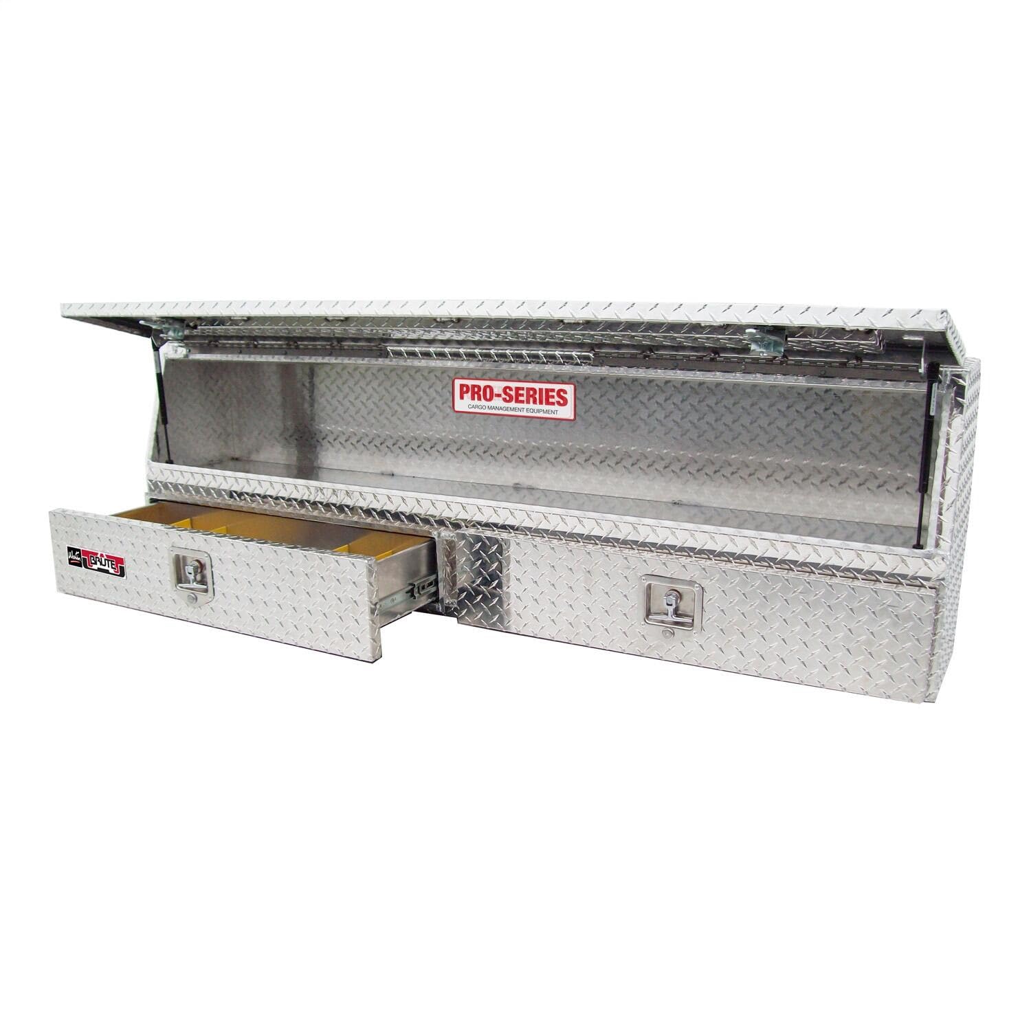 Brute 80-Tbs200-72-Bd Pro Series 72' Contractor Topsider Polished Aluminum Tool Box With Doors & Drawers