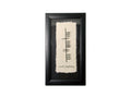 Biddy Murphy Irish Gifts, Sonas, Happiness, Hand Scripted Irish Ogham Wall D  cor, 6    x 11   , Wide Hanging Black Matted Frame