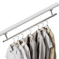 YAGEANNL Closet Rail Hanging Closet Rod Ceiling Clothes Rack Any Angle Hanging Rail Clothes Rod Wall Mount Sloped Ceiling Soluti