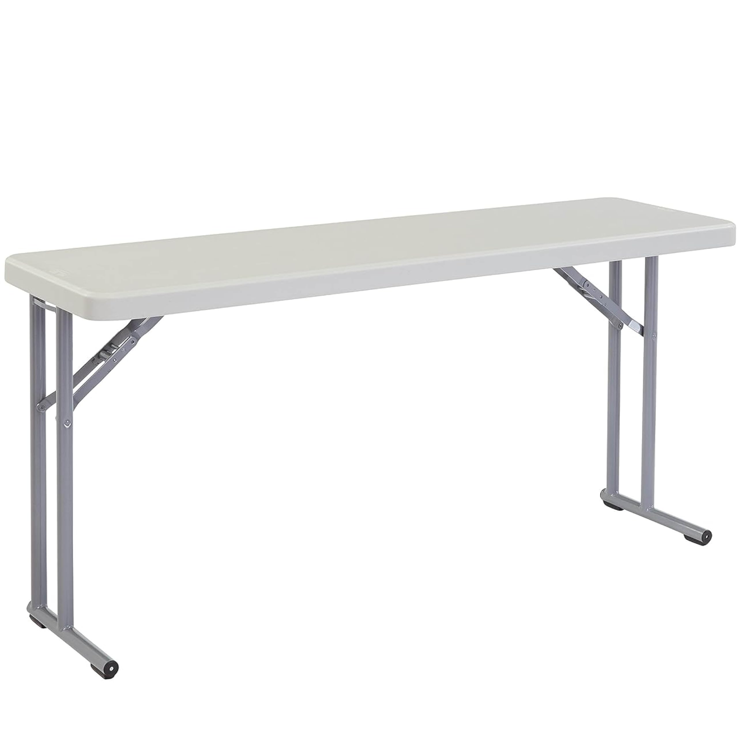 Seminar Folding Table by National Public Seating - 18x60 Portable, Heavy-Duty Foldable Table Indoor/Outdoor Table for Office, Co