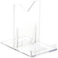 Plymor Clear Acrylic Sliding-Back Adjustable Display Easel, 3.125'' H x 2.25'' W x 3.5'' D (6 Pack)
