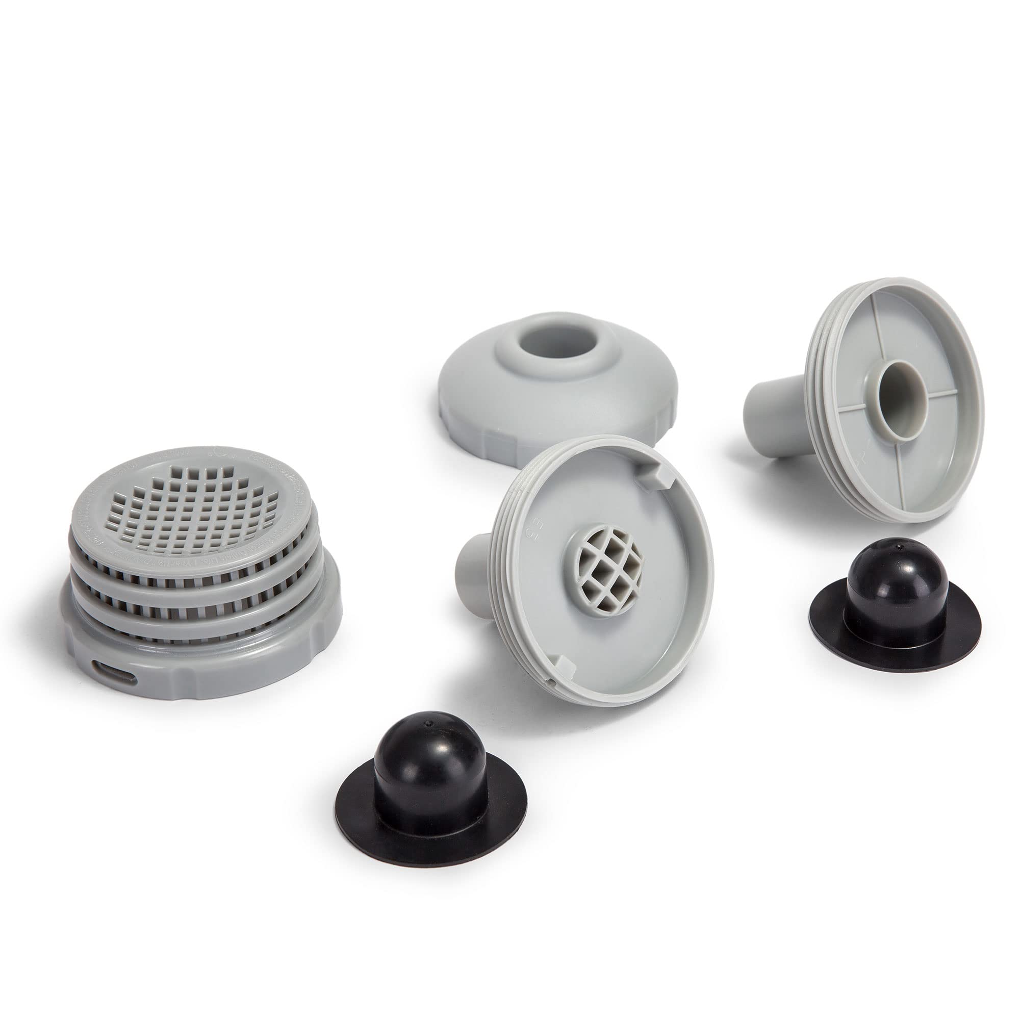 Intex 25022E Above Ground Swimming Pool Water Jet Connector Replacement Part Kit With Strainers, Nozzles, And Plugs With 1.25 In