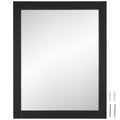 Design House Shorewood Bathroom Mirror, 24-Inch x 30-Inch, Framed Mirror, Soft Matte Black, 589648