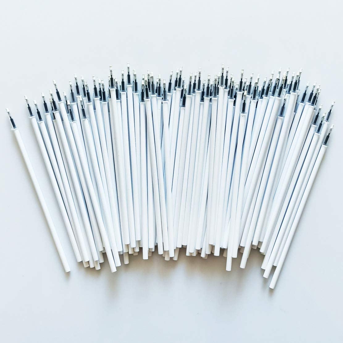 Sencoo 100 Pack 0.5 Mm Blue Gel Ink Pen Replace Refills