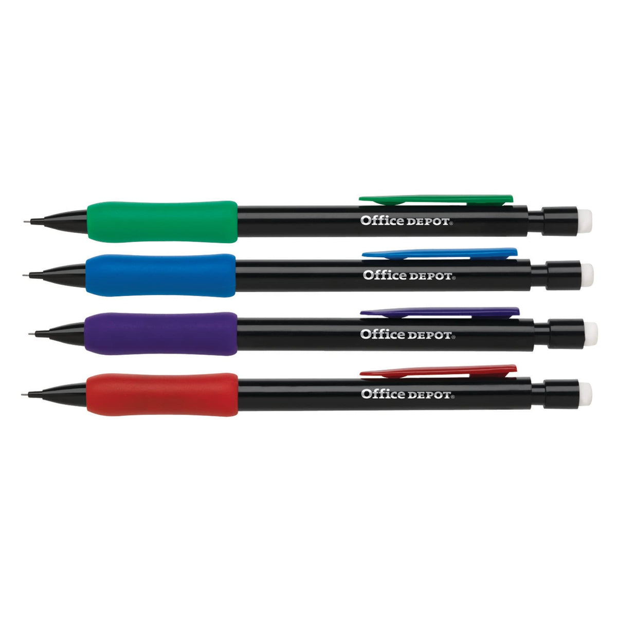 Office Depot Mechanical Pencils With Comfort Grip, 0.7 Mm, Pack Of 12, Od83850