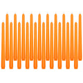 10 inch Orange Taper Candles for Home Decor, Set of 20 Unscented Dripless Candlesticks - 8 Hours Long Burning for Dinner, Weddin