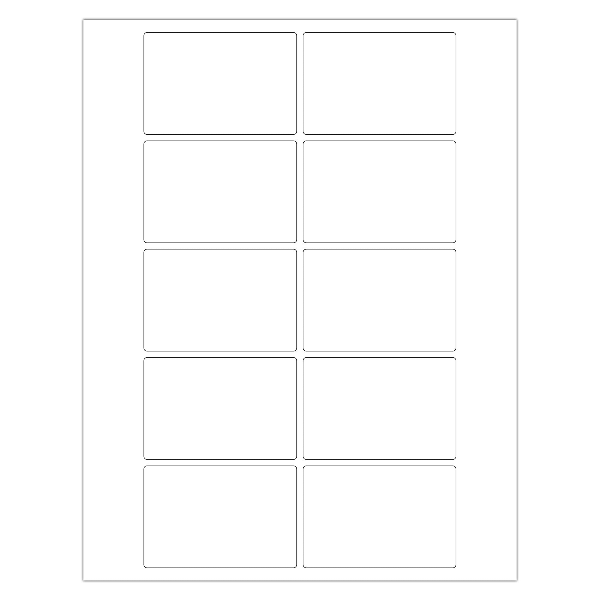 Chromalabel 2 X 3 Inch Printable Labels, Office Labels & Stickers Compatible With Laser And Inkjet Printers - 25 Label Sheets, 2