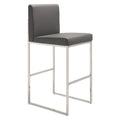 Zuo Genoa Barstool Gray