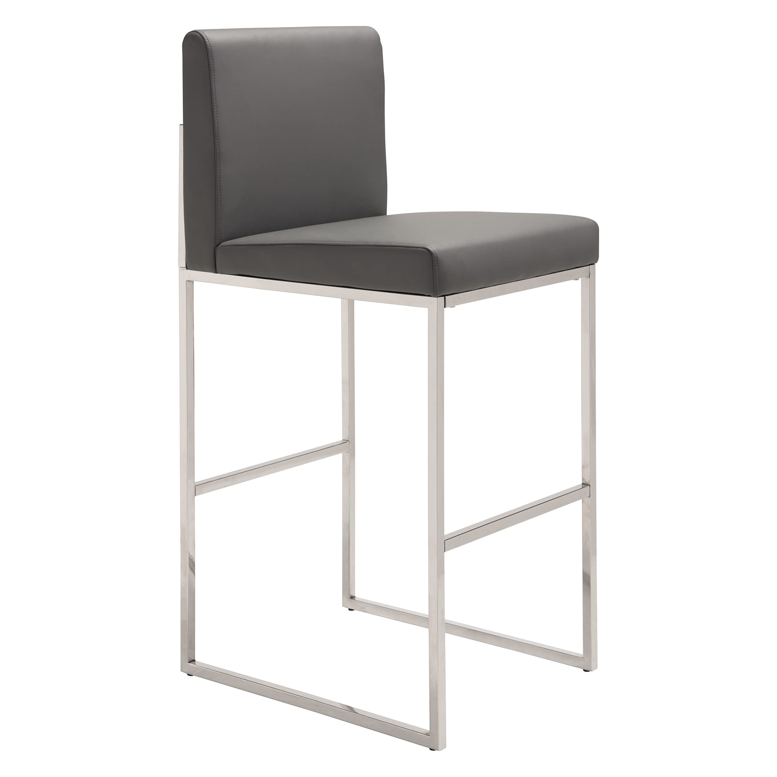 Zuo Genoa Barstool Gray