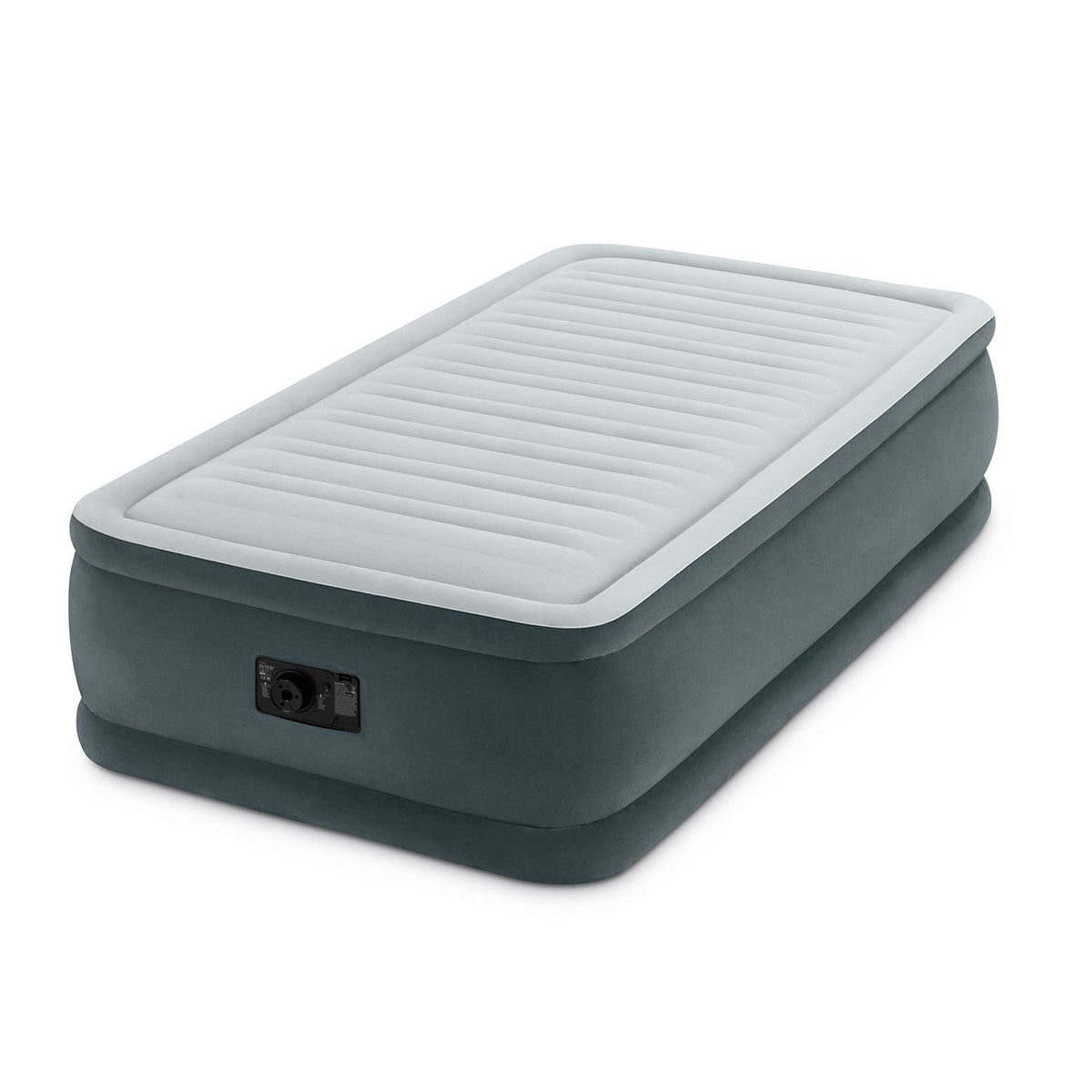 Intex Comfort Plush Elevated Dura-Beam Airbed With Built-In Electric Pump, Bed Height 18', Twin