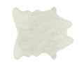 HomeRoots Decor 5.25' X 7.5' Off White Faux Hide Area Rug