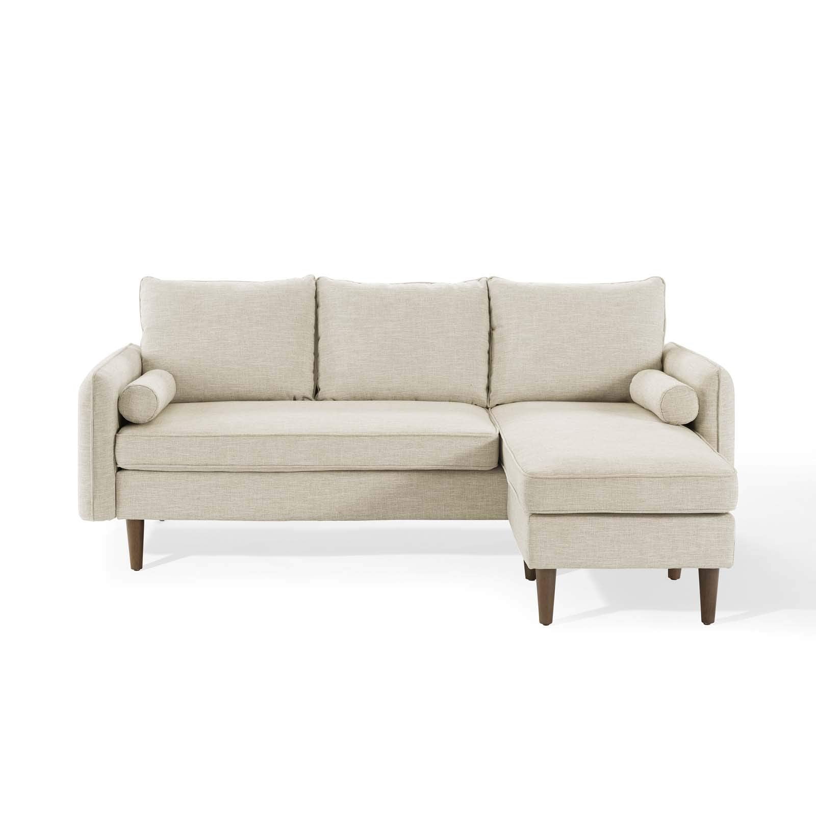 Modway Eei-3867-Bei Revive Upholstered Right Or Left Sectional Sofa, Beige