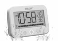 LXSZRPH Digital LCD Waterproof Timer Shower Clock, Waterproof for Water Spray, Bathroom Clock Wall Mount, Two Suction Cup, Displ