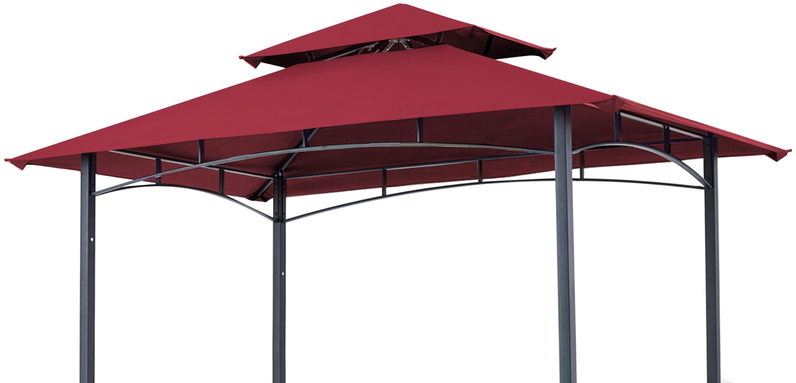 Scocanopy 8Ftx5Ft Replacement Canopy Grill Bbq Gazebo Roof Top, For Gazebo Model L-Gz238Pst-11 Only,Burgundy