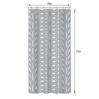 Riyidecor Stall Small Boho Gray Half Size Shower Curtain Chevron Herringbone Striped Geometric 36Wx72H Inch Single Narrow Tiny W