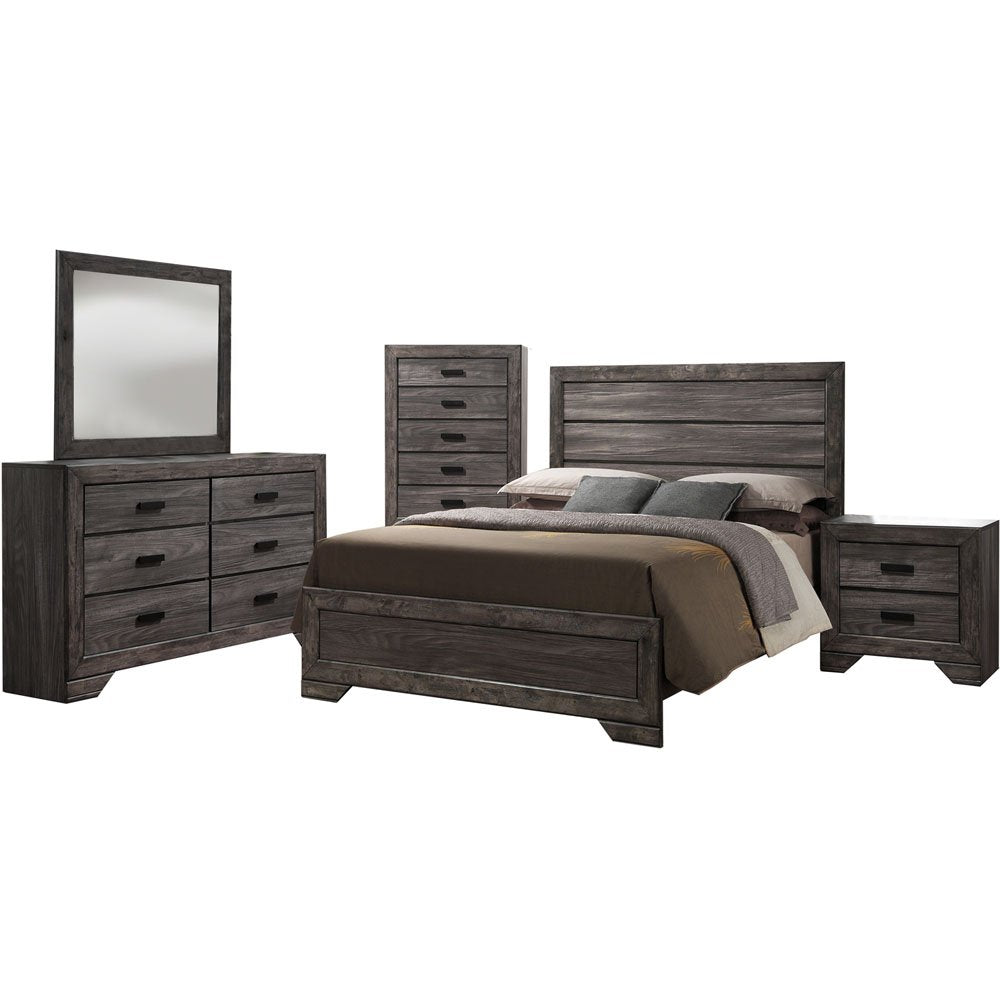 Cambridge Drexel -Size Suite Bedroom Furniture Sets, King, Gray,98116A5K1-Wg,4-Piece King Set