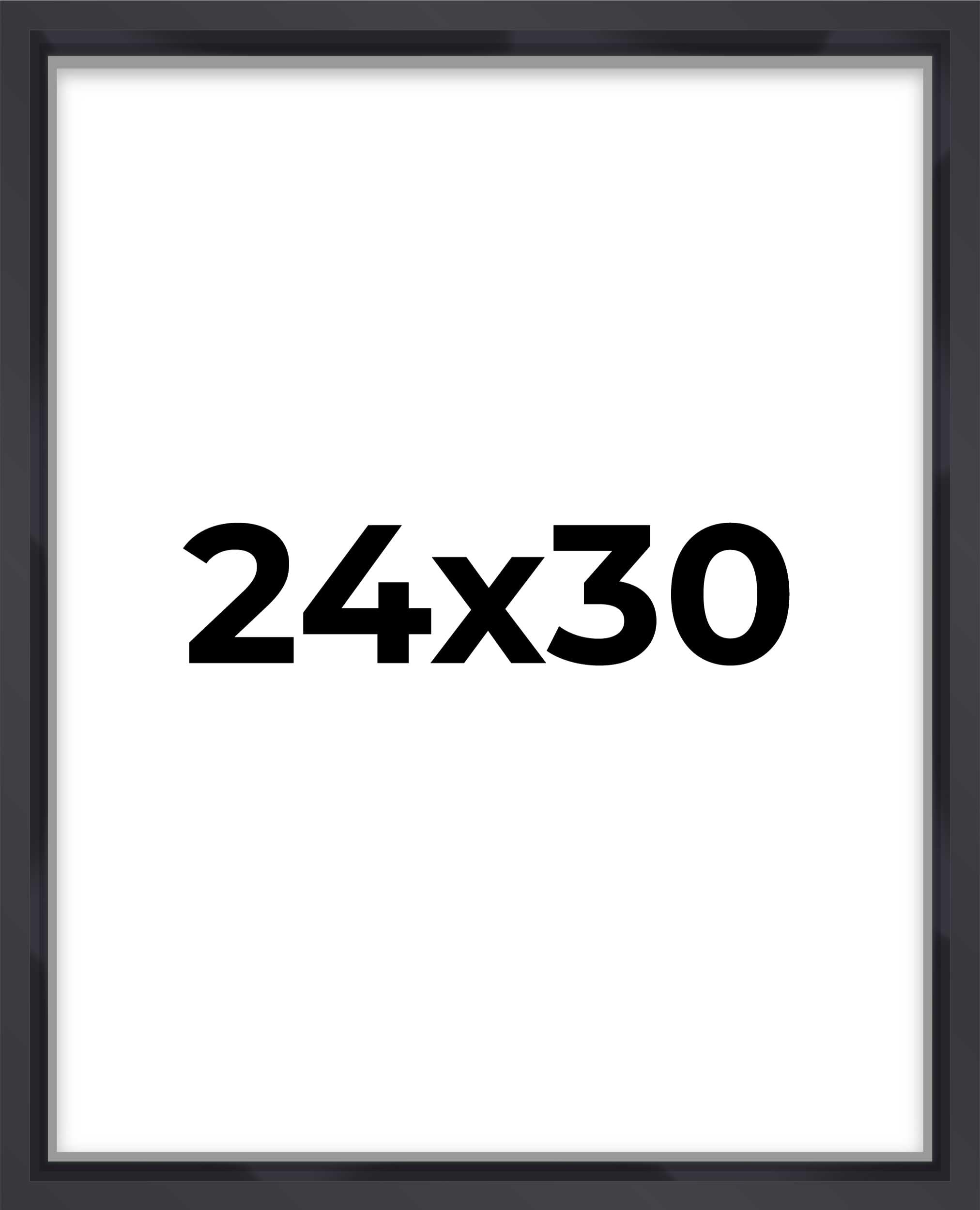 24x30 Shadow Box Frame Contemporary Black | 1'' Depth of Usable Space| Interior Size 24x30 or 30x24 Inches| UV Resistant Acrylic